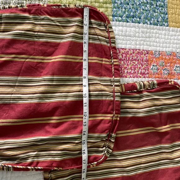 Pottery Barn tie-back seat cushions - Picture 4 of 7